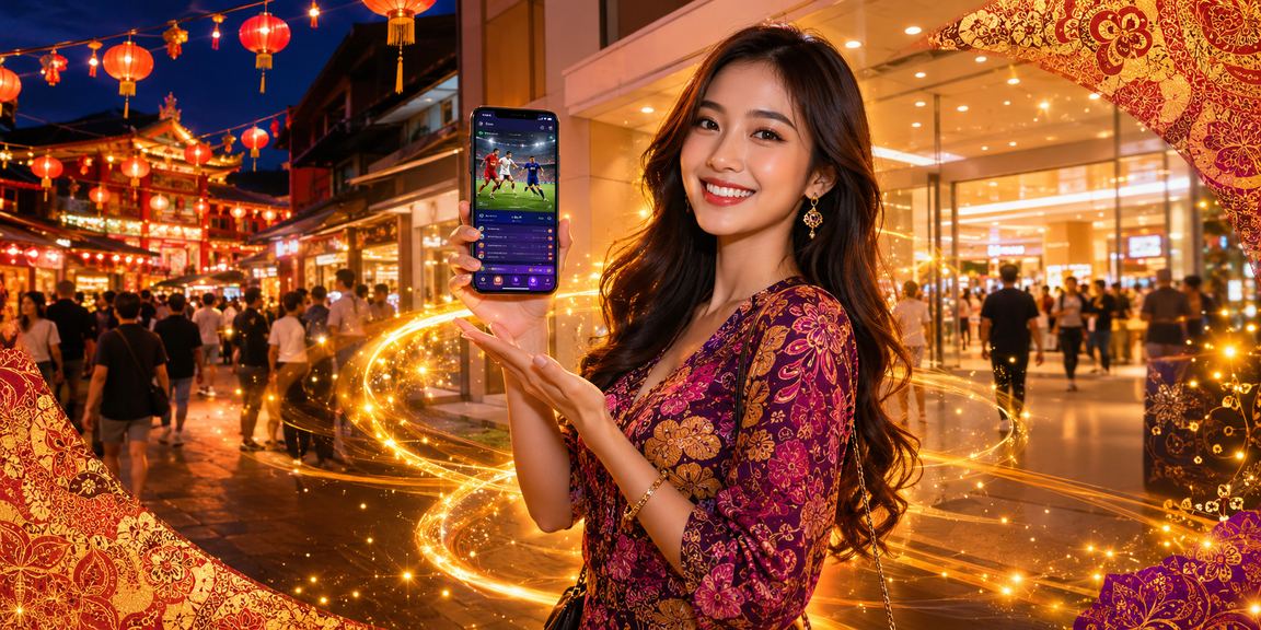Peminat sukan menonton perlawanan sambil bertaruh di platform digital